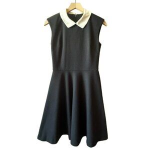 Women's 2 Betsey Johnson Fit and Flare Dress Sleeveless Preppy Textured